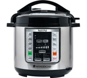 WONDERCHEF Nutri-Pot Electric Rice Cooker 6 L, Black & Silver image