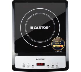 CASTOR Castor VEGA058Y 2000W 2000W Induction Cooktop with Auto Shut Off & Over Heat Safety Protection with Press Button Control,BIS Certified. Induction Cooktop Black, Push Button image