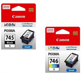 Canon PG-745s and CL-746s PG-745s & CL-746s Black + Tri Color Combo Pack Ink Cartridge image