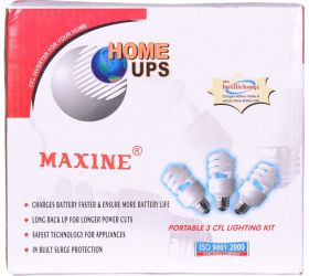 Maxine 45w CFL HOME UPS with 7Ah Battery - Square Wave Inverter image