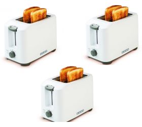 USHA PT3720 Pack of 3 700 W Pop Up Toaster White image