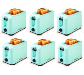 USHA PT3720 PACK OF 6 700 W Pop Up Toaster ICE BLUE image