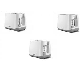 USHA PT3730 Pack of 3 750 W Pop Up Toaster White image