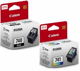 Canon Combo Pg 740 and Cl 741 Ink Cartridge Single Function Color Inkjet Printer Multicolor, Ink Cartridge image
