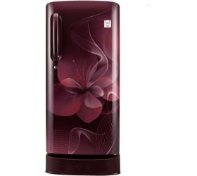 LG 190 L Direct Cool Single Door 3 Star 2020 Refrigerator with Base Drawer Scarlet Dazzle, GL-D201ASDX image
