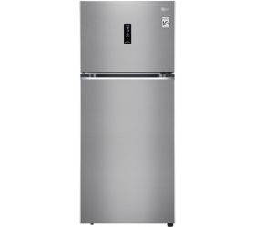LG 423 L Frost Free Double Door Top Mount 3 Star Convertible Refrigerator Shiny Steel, GL-T422VPZX image