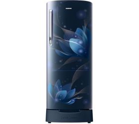 SAMSUNG 183 L Direct Cool Single Door 2 Star Refrigerator with Base Drawer Blooming Saffron Blue, RR20C2812U8/NL image