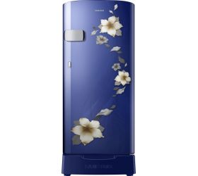 Samsung 192 L Direct Cool Single Door 2 Star 2020 Refrigerator with Base Drawer Star Flower Blue, RR19T2Z2BU2/NL image