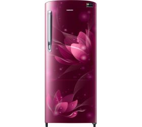 Samsung 192 L Direct Cool Single Door 3 Star 2020 Refrigerator Blooming Saffron Red, RR20T172YR8/HL image