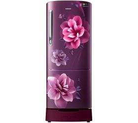 SAMSUNG 192 L Direct Cool Single Door 3 Star Refrigerator with Base Drawer Camellia Purple, RR20A182YCR/HL image