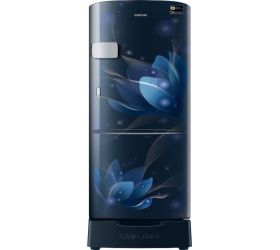 SAMSUNG 192 L Direct Cool Single Door 3 Star Refrigerator with Base Drawer Saffron Blue, RR20A1Z2YU8/HL image