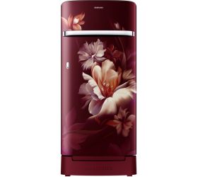 SAMSUNG 198 L Direct Cool Single Door 5 Star Refrigerator with Base Drawer Midnight Blossom Red, RR21B2H2WRZ/HL image