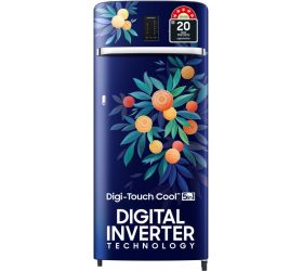 SAMSUNG 215 L Direct Cool Single Door 5 Star Refrigerator with Digi-Touch Cool,Digital Inverter Orange Blossom Blue, RR23C2E35NK/HL image