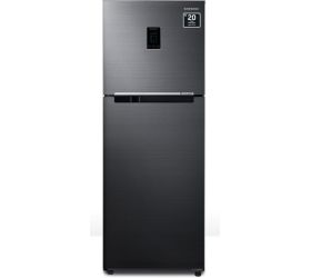 SAMSUNG 301 L Frost Free Double Door 2 Star Convertible Refrigerator with Digital Inverter Black DOI, RT34C4522B1/HL image