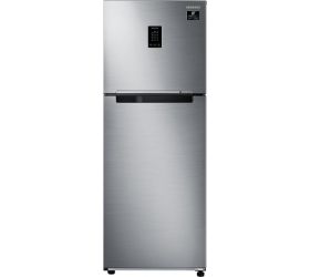 Samsung 336 L Frost Free Double Door 2 Star 2020 Refrigerator with Curd Maestro Real Stainless, RT37T4632SL/HL image