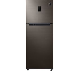 SAMSUNG 386 L Frost Free Double Door 3 Star Convertible Refrigerator with Curd Maestro Luxe Brown, RT39T5C3EDX/TL image