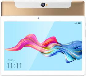 Swipe New Slate 2 3 GB RAM 32 GB ROM 10.1 inches with Wi-Fi+4G Tablet (Gold) image