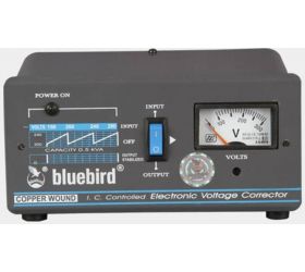 bluebird 0.5 170-280v copper wounded voltage stabilizer Black image