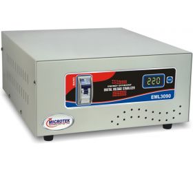 Microtek EML 3090 Voltage Stabilizer For Mainline 10 Amps  90V ~ 300V Grey image