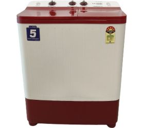 Lloyd GLWS705CWLRD 7 kg Semi Automatic Top Load Washing Machine White, Maroon image